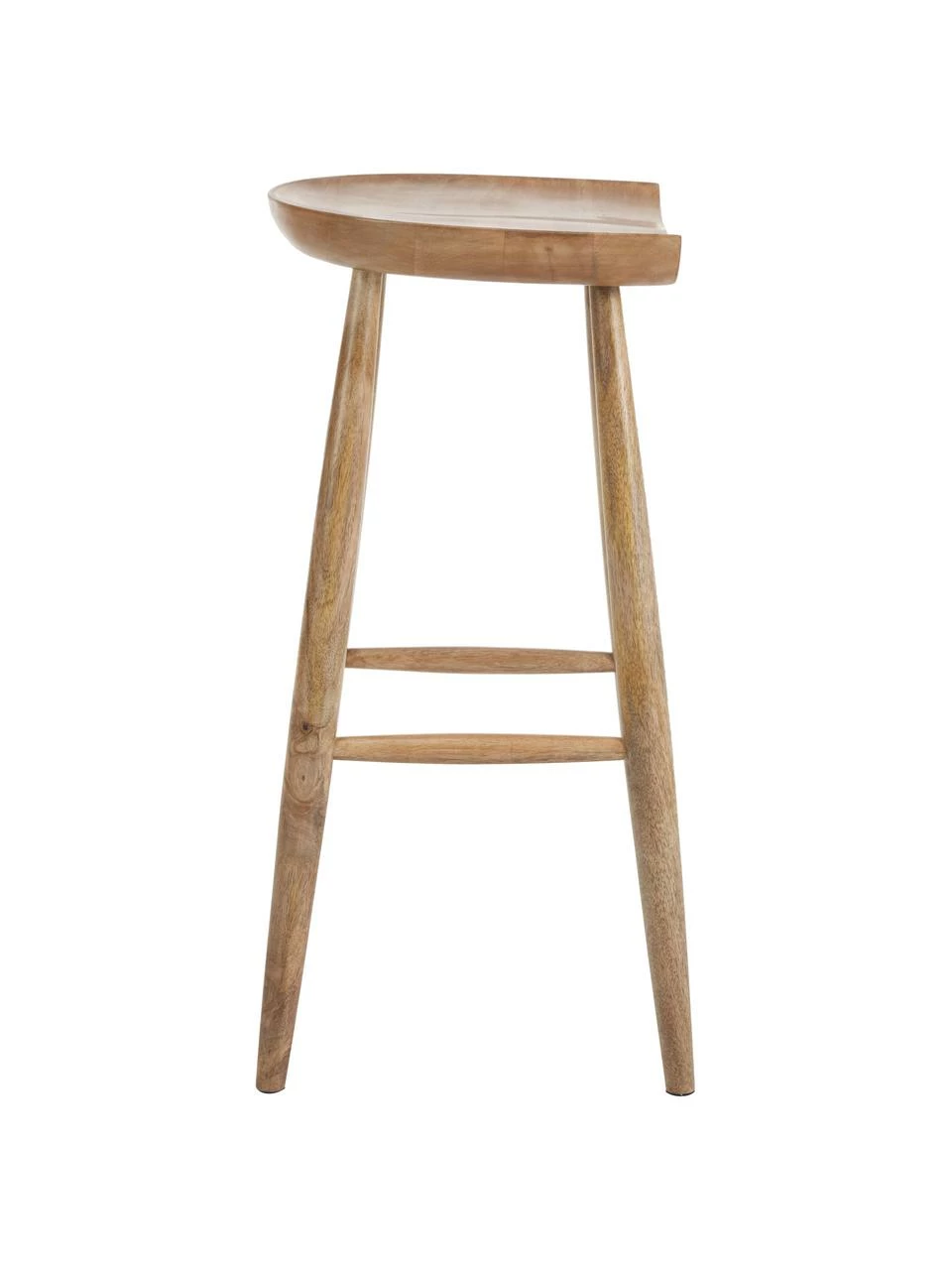 Westwing Collection Tabouret de bar bois de manguier Nino, larg. 40 x haut. 78 cm 7 Westwing Collection Tabouret de bar bois de manguier Nino, larg. 40 x haut. 78 cm – Image 5