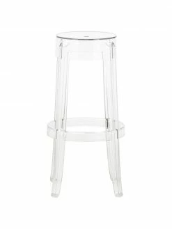 Kartell Tabouret de bar plexi Charles Ghost, Ø 46 x haut. 75 cm -Salle à manger Soldes Tabouret de bar plexi Charles Ghost 2