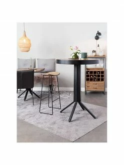 Salle à manger Soldes -Salle à manger Soldes Tabouret de comptoir en teck et metalTangle 1