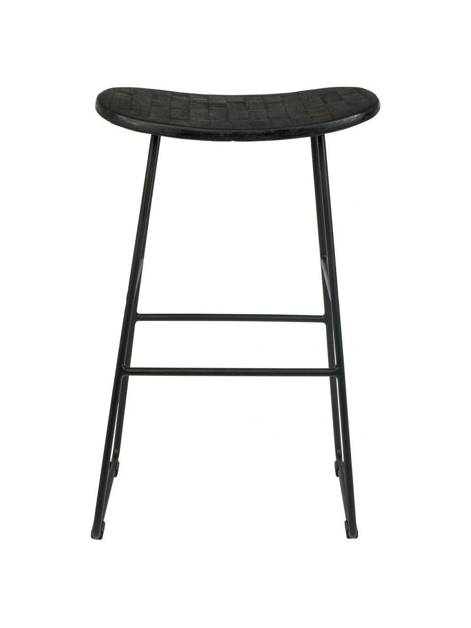 Tabouret de comptoir en teck noir Tangle, larg. 40 x haut. 65 cm 6 Tabouret de comptoir en teck noir Tangle, larg. 40 x haut. 65 cm – Image 4