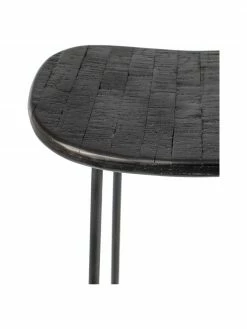 Tabouret de comptoir en teck noir Tangle, larg. 40 x haut. 65 cm 13 Tabouret de comptoir en teck noir Tangle, larg. 40 x haut. 65 cm -Salle à manger Soldes Tabouret de comptoir en teck noir Tangle 5