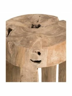 Jan Kurtz Tabouret en bois de teck Java, Ø 30 x haut. 40 cmDisponibilité limitée -Salle à manger Soldes Tabouret en bois de teck Java 5