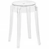 Kartell Tabouret plexi Charles Ghost, Ø 39 x haut. 46 cm -Salle à manger Soldes Tabouret plexi Charles Ghost