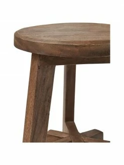 Westwing Collection Tabouret teck Dingklik, Ø 35 x haut. 50 cm -Salle à manger Soldes Tabouret teck Dingklik 4