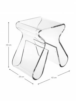 Umbra Tabouret transparent Loop, larg. 42 x haut. 43 cm -Salle à manger Soldes Tabouret transparent Loop 3