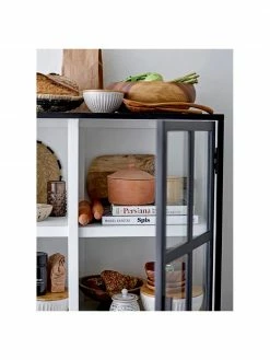 Bloomingville Vitrine bois de chêne Opal, larg. 90 x haut. 120 cm -Salle à manger Soldes Vitrine bois de chene Opal 2