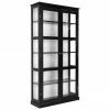 Vitrine noire Wilma, larg. 98 x haut. 193 cm 1 Vitrine noire Wilma, larg. 98 x haut. 193 cm -Salle à manger Soldes Vitrine noire Wilma